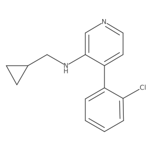 [4-(2-Chloro-phenyl)-pyridin-3-yl]-cyclopropylmethyl-amine结构式