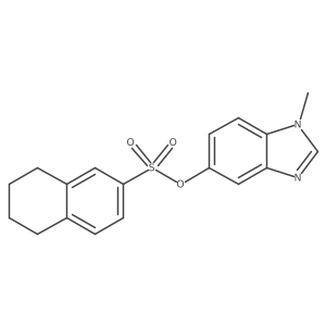 1-methyl-1H-benzo[d]imidazol-5-yl 5,6,7,8-tetrahydronaphthalene-2-sulfonate Structure