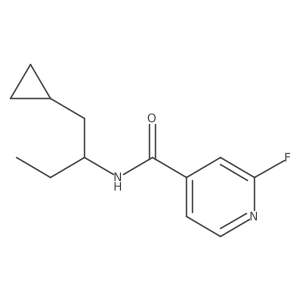 N-(1-cyclopropylbutan-2-yl)-2-fluoropyridine-4-carboxamide结构式