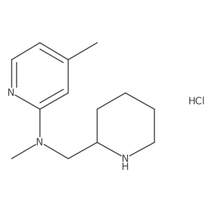 N,4-dimethyl-N-(piperidin-2-ylmethyl)pyridin-2-amine hydrochloride Structure