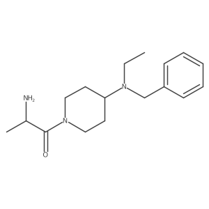 (S)-2-Amino-1-[4-(benzyl-ethyl-amino)-piperidin-1-yl]-propan-1-one Structure