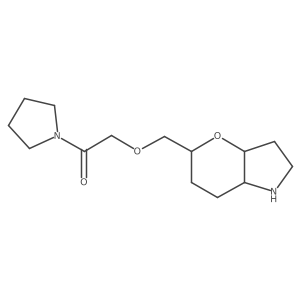2-[[(3aR,5R,7aR)-1,2,3,3a,5,6,7,7a-octahydropyrano[3,2-b]pyrrol-5-yl]methoxy]-1-pyrrolidin-1-ylethanone Structure