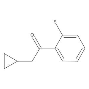 2-Cyclopropyl-1-(2-fluorophenyl)ethan-1-one结构式
