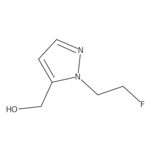 [1-(2-fluoroethyl)-1H-pyrazol-5-yl]methanol Structure