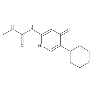 1-(4-Hydroxy-5-(tetrahydro-2H-pyran-4-yl)pyridin-2-yl)-3-methylurea Structure