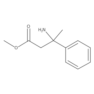 (S)-Methyl 3-amino-3-phenylbutanoate结构式