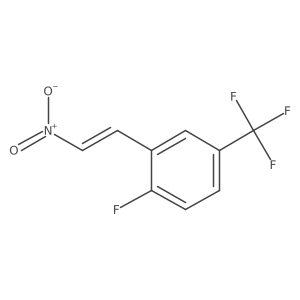 1-Fluoro-2-(2-nitroethenyl)-4-(trifluoromethyl)benzene结构式