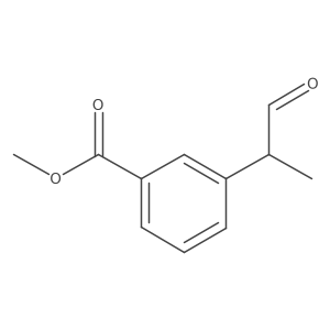 Methyl 3-(1-oxopropan-2-yl)benzoate结构式