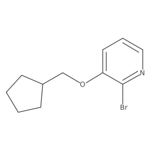 2-Bromo-3-(cyclopentylmethoxy)pyridine Structure