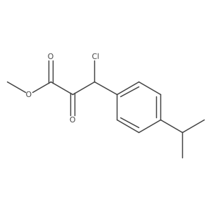 Methyl 3-chloro-3-(4-isopropylphenyl)-2-oxopropanoate结构式