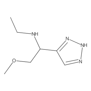 ethyl[2-methoxy-1-(1H-1,2,3-triazol-5-yl)ethyl]amine结构式