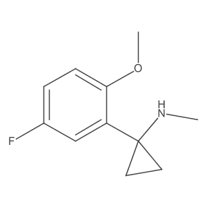 1-(5-fluoro-2-methoxyphenyl)-N-methylcyclopropan-1-amine Structure