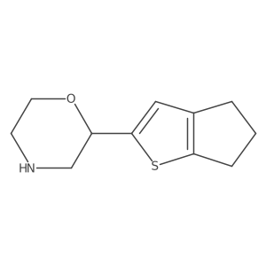 2-{4H,5H,6H-cyclopenta[b]thiophen-2-yl}morpholine结构式