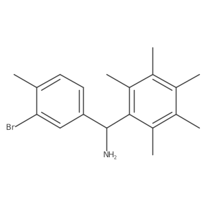 Benzenemethanamine, I+/--(3-bromo-4-methylphenyl)-2,3,4,5,6-pentamethyl-结构式