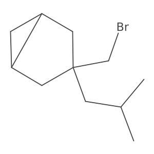 3-(Bromomethyl)-3-(2-methylpropyl)bicyclo[3.1.0]hexane结构式