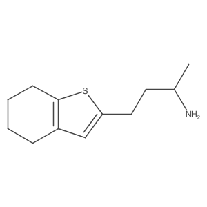 4-(4,5,6,7-Tetrahydro-1-benzothiophen-2-yl)butan-2-amine结构式