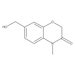 7-(Hydroxymethyl)-4-methyl-2H-benzo[B][1,4]oxazin-3(4H)-one结构式