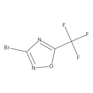 3-Bromo-5-(trifluoromethyl)-1,2,4-oxadiazole结构式