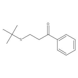3-(Tert-butylsulfanyl)-1-phenylpropan-1-one结构式
