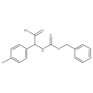 (2s)-2-{[(Benzyloxy)carbonyl]amino}-2-(4-fluorophenyl)acetic acid结构式