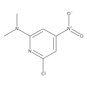 6-chloro-N,N-dimethyl-4-nitropyridin-2-amine Structure