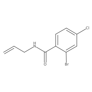 2-Bromo-4-chloro-N-(prop-2-en-1-yl)benzamide结构式