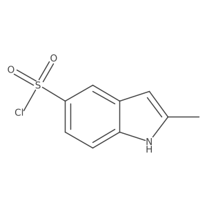 2-Methyl-1H-indole-5-sulfonyl chloride结构式