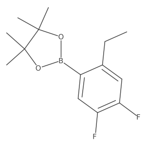 2-(2-Ethyl-4,5-difluorophenyl)-4,4,5,5-tetramethyl-1,3,2-dioxaborolane Structure