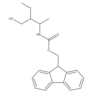 (9H-fluoren-9-yl)methyl N-[4-hydroxy-3-(methylsulfanyl)butan-2-yl]carbamate结构式