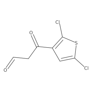 3-(2,5-Dichlorothiophen-3-yl)-3-oxopropanal结构式