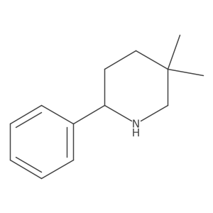 5,5-Dimethyl-2-phenylpiperidine Structure