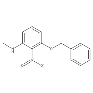 3-benzyloxy-2-nitro-N-methylaniline结构式