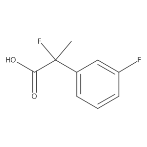 2-Fluoro-2-(3-fluorophenyl)propanoic acid结构式