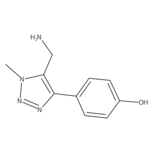 Phenol, 4-[5-(aminomethyl)-1-methyl-1H-1,2,3-triazol-4-yl]-结构式