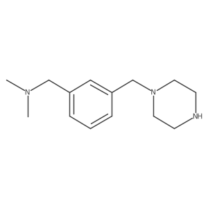 Dimethyl({3-[(piperazin-1-yl)methyl]phenyl}methyl)amine结构式