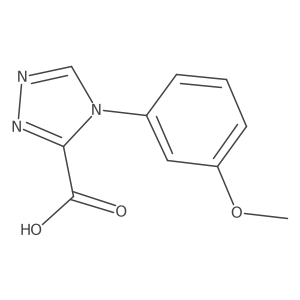 4-(3-Methoxyphenyl)-4H-1,2,4-triazole-3-carboxylic acid结构式