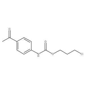 3-chloropropyl N-(4-acetylphenyl)carbamate结构式