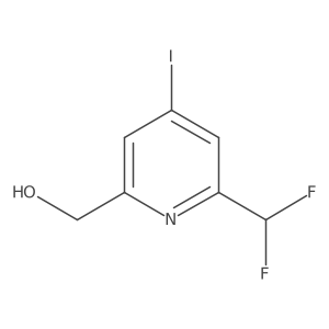 2-(Difluoromethyl)-4-iodopyridine-6-methanol Structure