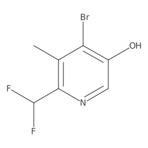 4-bromo-6-(difluoromethyl)-5-methyl-pyridin-3-ol Structure