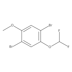 1,4-Dibromo-2-(difluoromethoxy)-5-methoxybenzene结构式