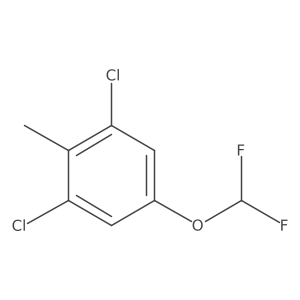 1,3-Dichloro-5-(difluoromethoxy)-2-methylbenzene结构式
