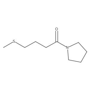 4-Methylsulfanyl-1-pyrrolidin-1-ylbutan-1-one结构式
