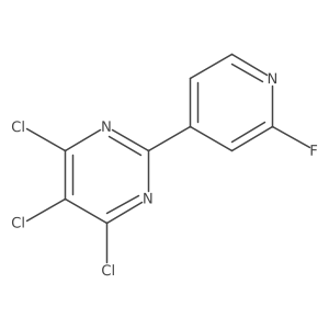 4,5,6-Trichloro-2-(2-fluoropyridin-4-yl)pyrimidine Structure