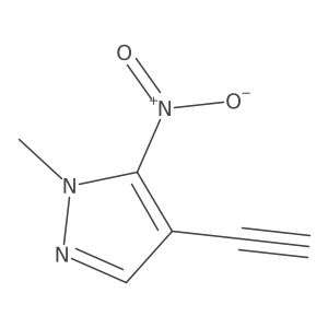 4-ethynyl-1-methyl-5-nitro-1H-pyrazole Structure