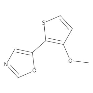 5-(3-Methoxythien-2-yl)-1,3-oxazole结构式