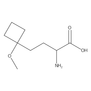 (2R)-2-amino-4-(1-methoxycyclobutyl)butanoic acid Structure