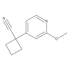1-(2-Methoxypyridin-4-yl)cyclobutane-1-carbonitrile Structure