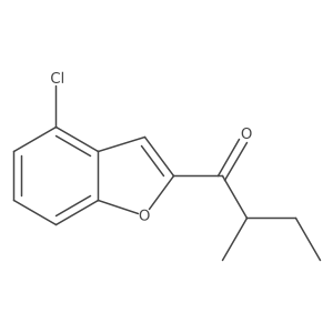 1-(4-Chloro-1-benzofuran-2-yl)-2-methylbutan-1-one Structure