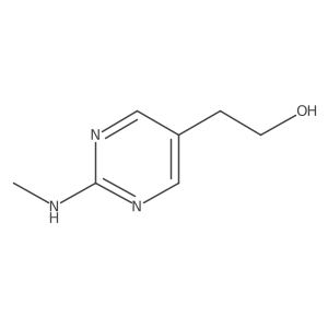 2-[2-(Methylamino)pyrimidin-5-yl]ethan-1-ol Structure