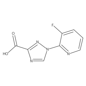 1-(3-Fluoropyridin-2-yl)-1,2,4-triazole-3-carboxylic acid结构式
